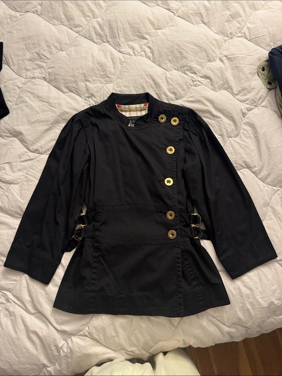 Marc Jacobs Jackets & Blazers - Marc Jacobs Black Women's Lightweight Trench Coat with Contrast Lining